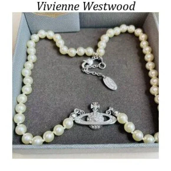 Vivienne Westwood Silver Mini Bas Relief Necklace Chain